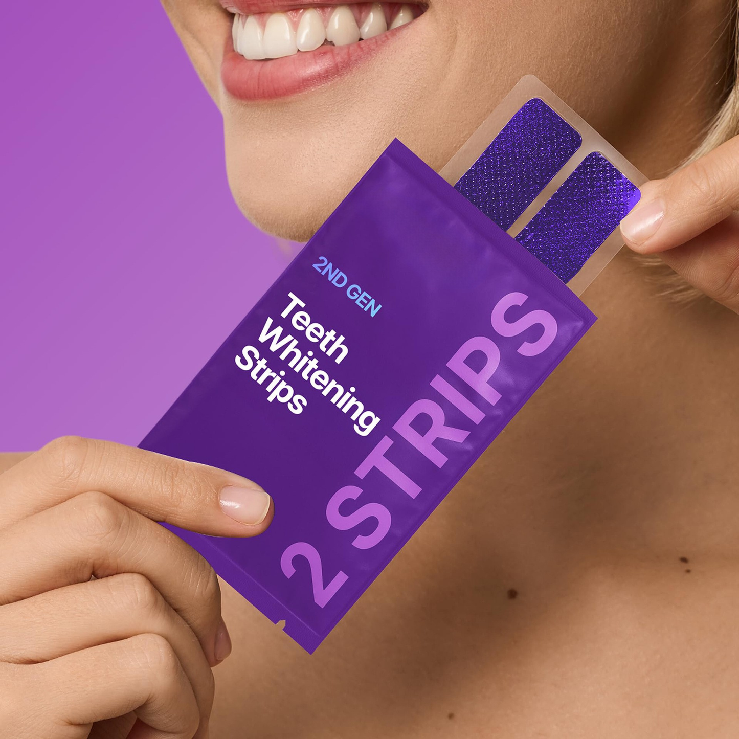 Purple Teeth Whitening Strips