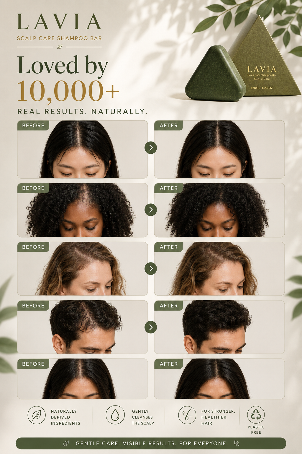 Korean Botanical Scalp Care Shampoo Bar